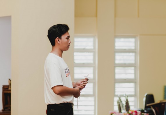 ภาพกิจกรรม สโมสรนักศึกษาคณะวิทยาศาสตร์และเทคโนโลยี จัดกิจกรรมบายศรีสู่ขวัญคณะวิทยาศาสตร์และเทคโนโลยี