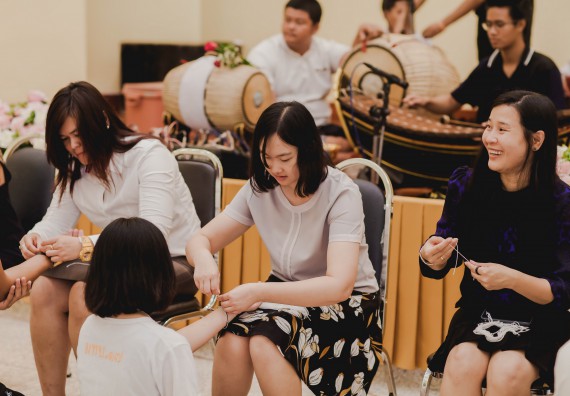 ภาพกิจกรรม สโมสรนักศึกษาคณะวิทยาศาสตร์และเทคโนโลยี จัดกิจกรรมบายศรีสู่ขวัญคณะวิทยาศาสตร์และเทคโนโลยี