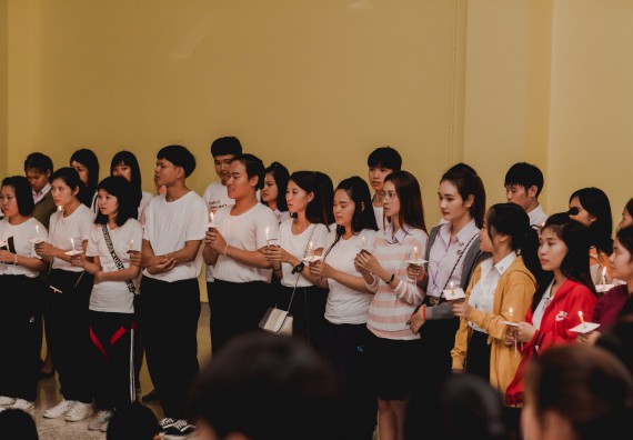 ภาพกิจกรรม สโมสรนักศึกษาคณะวิทยาศาสตร์และเทคโนโลยี จัดกิจกรรมบายศรีสู่ขวัญคณะวิทยาศาสตร์และเทคโนโลยี