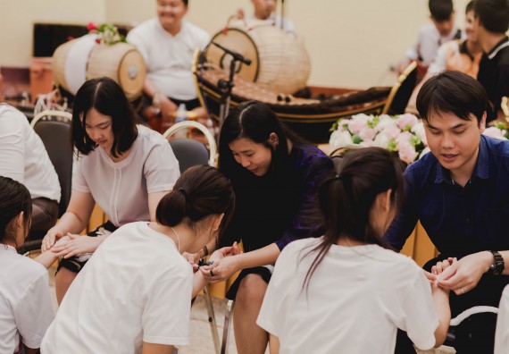 ภาพกิจกรรม สโมสรนักศึกษาคณะวิทยาศาสตร์และเทคโนโลยี จัดกิจกรรมบายศรีสู่ขวัญคณะวิทยาศาสตร์และเทคโนโลยี