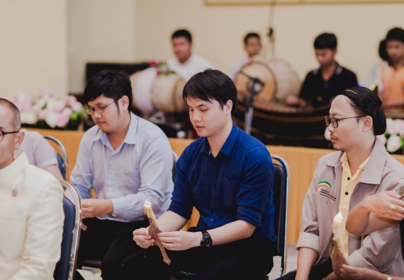 ภาพกิจกรรม สโมสรนักศึกษาคณะวิทยาศาสตร์และเทคโนโลยี จัดกิจกรรมบายศรีสู่ขวัญคณะวิทยาศาสตร์และเทคโนโลยี