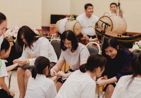 ภาพกิจกรรม สโมสรนักศึกษาคณะวิทยาศาสตร์และเทคโนโลยี จัดกิจกรรมบายศรีสู่ขวัญคณะวิทยาศาสตร์และเทคโนโลยี