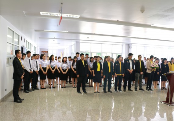 ภาพกิจกรรม คณะวิทยาศาสตร์และเทคโนโลยี จัดพิธีถวายพานพุ่มสักการะ “พระบิดาแห่งวิทยาศาสตร์ไทย” พระบาทสมเด็จพระจอมเกล้าเจ้าอยู่หัว รัชกาลที่ 4