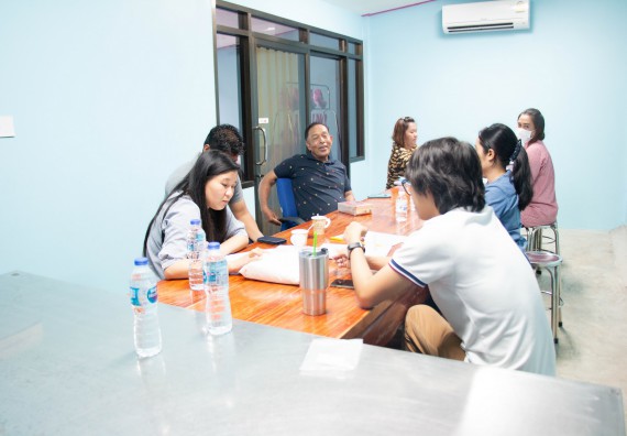 ภาพกิจกรรม คณะวิทยาศาสตร์และเทคโนโลยี จัดติดตามการสร้างเครือข่ายความร่วมมือทางวิจัย และการติดตามผลการนำผลการวิจัยเพื่อพัฒนาชุมชนและความยั่งยืนของงานวิจัย