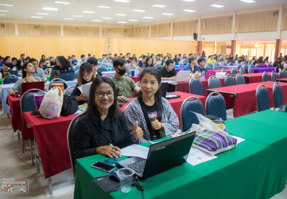 ภาพกิจกรรม คณะวิทยาศาสตร์และเทคโนโลยี เข้าร่วม โครงการอบรม เรื่อง การบริหารหลักสูตรตามกรอบมาตรฐานคุณวุฒิ