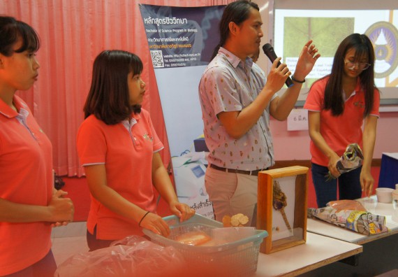 ภาพกิจกรรม โปรแกรมชีววิทยา จัดกิจกรรมบริการวิชาการแนะแนวการศึกษาโปรแกรมชีววิทยา