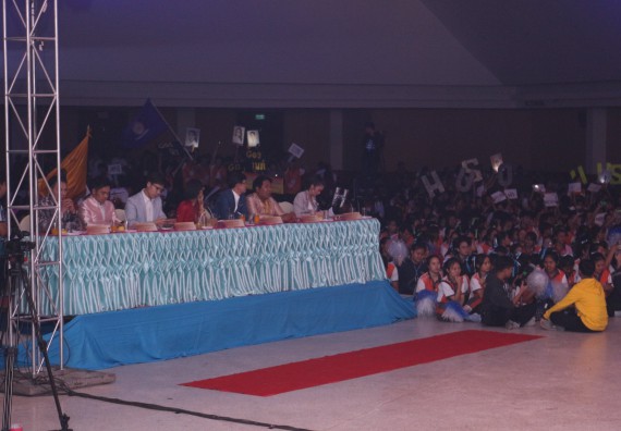 ภาพกิจกรรม นักศึกษาคณะวิทยาศาสตร์และเทคโนโลยี ชั้นปีที่ 1 เข้าร่วมกิจกรรมประกวดเฟรชชี่ ปีการศึกษา 2562 