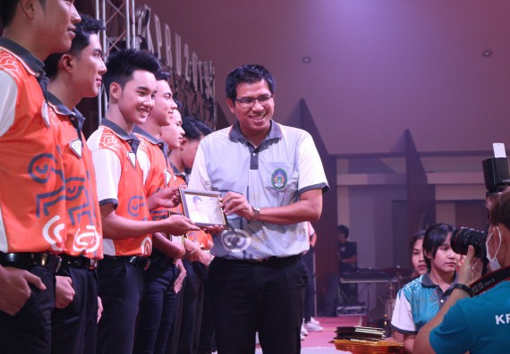 ภาพกิจกรรม นักศึกษาคณะวิทยาศาสตร์และเทคโนโลยี ชั้นปีที่ 1 เข้าร่วมกิจกรรมประกวดเฟรชชี่ ปีการศึกษา 2562 