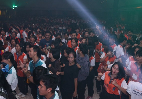 ภาพกิจกรรม นักศึกษาคณะวิทยาศาสตร์และเทคโนโลยี ชั้นปีที่ 1 เข้าร่วมกิจกรรมประกวดเฟรชชี่ ปีการศึกษา 2562 