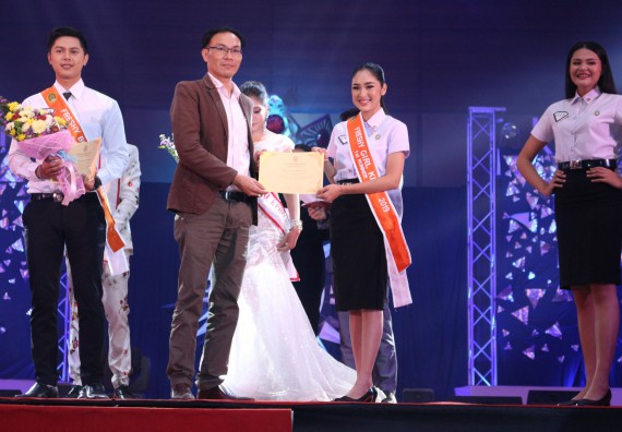 ภาพกิจกรรม นักศึกษาคณะวิทยาศาสตร์และเทคโนโลยี ชั้นปีที่ 1 เข้าร่วมกิจกรรมประกวดเฟรชชี่ ปีการศึกษา 2562 