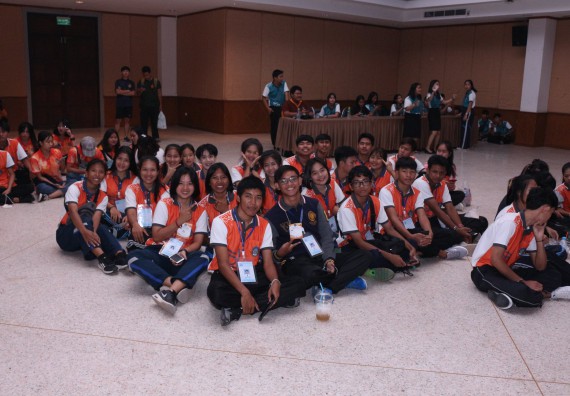 ภาพกิจกรรม นักศึกษาคณะวิทยาศาสตร์และเทคโนโลยี ชั้นปีที่ 1 เข้าร่วมกิจกรรมประกวดเฟรชชี่ ปีการศึกษา 2562 