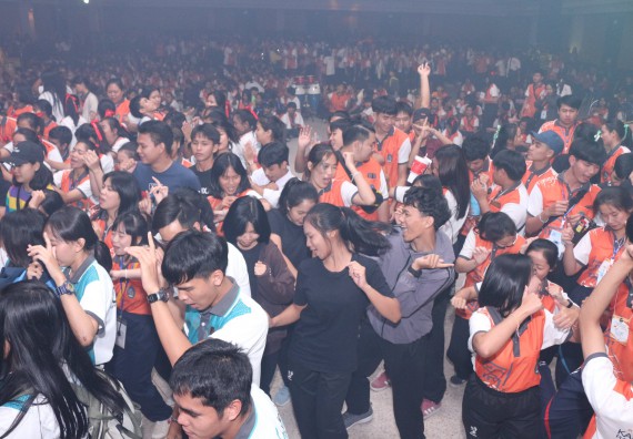 ภาพกิจกรรม นักศึกษาคณะวิทยาศาสตร์และเทคโนโลยี ชั้นปีที่ 1 เข้าร่วมกิจกรรมประกวดเฟรชชี่ ปีการศึกษา 2562 