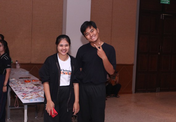 ภาพกิจกรรม นักศึกษาคณะวิทยาศาสตร์และเทคโนโลยี ชั้นปีที่ 1 เข้าร่วมกิจกรรมประกวดเฟรชชี่ ปีการศึกษา 2562 