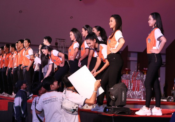 ภาพกิจกรรม นักศึกษาคณะวิทยาศาสตร์และเทคโนโลยี ชั้นปีที่ 1 เข้าร่วมกิจกรรมประกวดเฟรชชี่ ปีการศึกษา 2562 