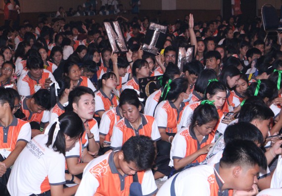 ภาพกิจกรรม นักศึกษาคณะวิทยาศาสตร์และเทคโนโลยี ชั้นปีที่ 1 เข้าร่วมกิจกรรมประกวดเฟรชชี่ ปีการศึกษา 2562 