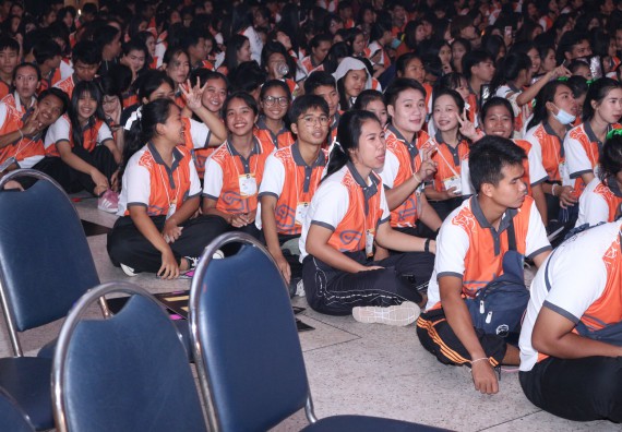 ภาพกิจกรรม นักศึกษาคณะวิทยาศาสตร์และเทคโนโลยี ชั้นปีที่ 1 เข้าร่วมกิจกรรมประกวดเฟรชชี่ ปีการศึกษา 2562 