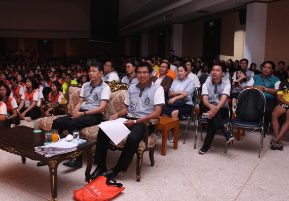 ภาพกิจกรรม นักศึกษาคณะวิทยาศาสตร์และเทคโนโลยี ชั้นปีที่ 1 เข้าร่วมกิจกรรมประกวดเฟรชชี่ ปีการศึกษา 2562 