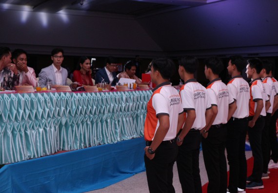 ภาพกิจกรรม นักศึกษาคณะวิทยาศาสตร์และเทคโนโลยี ชั้นปีที่ 1 เข้าร่วมกิจกรรมประกวดเฟรชชี่ ปีการศึกษา 2562 