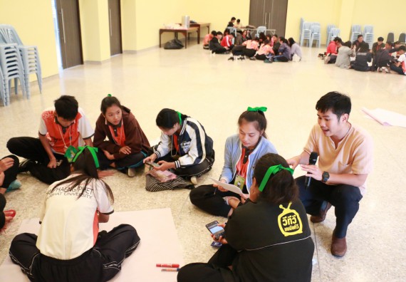 ภาพกิจกรรม คณะวิทยาศาสตร์และเทคโนโลยี จัดอบรมเชิงปฏิบัติการเรื่อง การพัฒนานักศึกษาเพื่อการผลิตสื่อสร้างสรรค์ กิจกรรมพัฒนาความรู้ให้กับนักศึกษาและศิษย์เก่า 