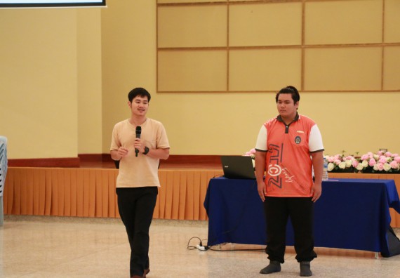 ภาพกิจกรรม คณะวิทยาศาสตร์และเทคโนโลยี จัดอบรมเชิงปฏิบัติการเรื่อง การพัฒนานักศึกษาเพื่อการผลิตสื่อสร้างสรรค์ กิจกรรมพัฒนาความรู้ให้กับนักศึกษาและศิษย์เก่า 