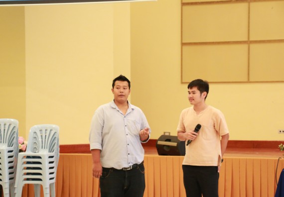 ภาพกิจกรรม คณะวิทยาศาสตร์และเทคโนโลยี จัดอบรมเชิงปฏิบัติการเรื่อง การพัฒนานักศึกษาเพื่อการผลิตสื่อสร้างสรรค์ กิจกรรมพัฒนาความรู้ให้กับนักศึกษาและศิษย์เก่า 