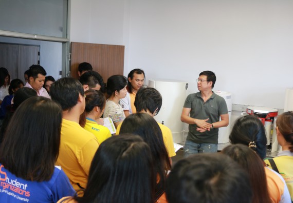 ภาพกิจกรรม คณะวิทยาศาสตร์และเทคโนโลยี จัดประชุมและรับฟังวิธีใช้งานเครื่องทำน้ำบริสุทธิ์