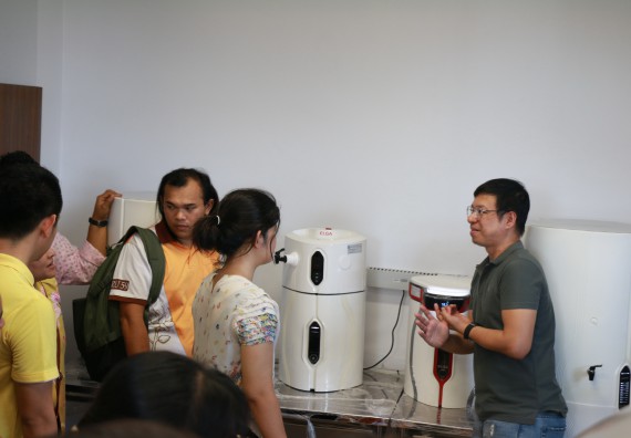 ภาพกิจกรรม คณะวิทยาศาสตร์และเทคโนโลยี จัดประชุมและรับฟังวิธีใช้งานเครื่องทำน้ำบริสุทธิ์