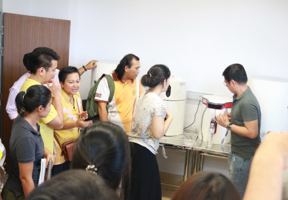 ภาพกิจกรรม คณะวิทยาศาสตร์และเทคโนโลยี จัดประชุมและรับฟังวิธีใช้งานเครื่องทำน้ำบริสุทธิ์