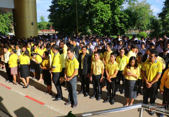 ภาพกิจกรรม คณะวิทยาศาสตร์และเทคโนโลยี เข้าร่วม พิธีน้อมรำลึกในพระมหากรุณาธิคุณ พระบาทสมเด็จพระบรมชนกาธิเบศรฯ เนื่องในวันคล้ายวันสวรรคต