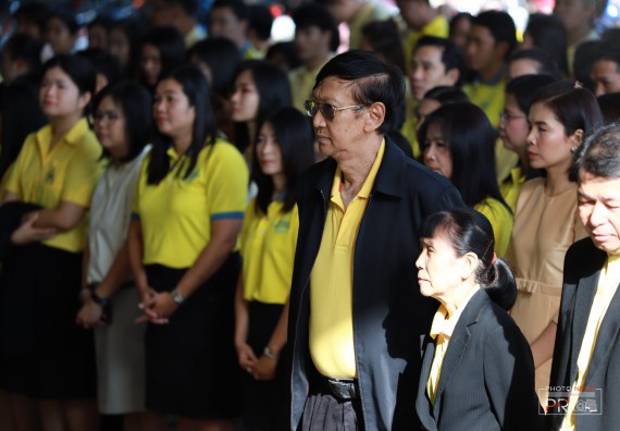 ภาพกิจกรรม คณะวิทยาศาสตร์และเทคโนโลยี เข้าร่วม พิธีน้อมรำลึกในพระมหากรุณาธิคุณ พระบาทสมเด็จพระบรมชนกาธิเบศรฯ เนื่องในวันคล้ายวันสวรรคต