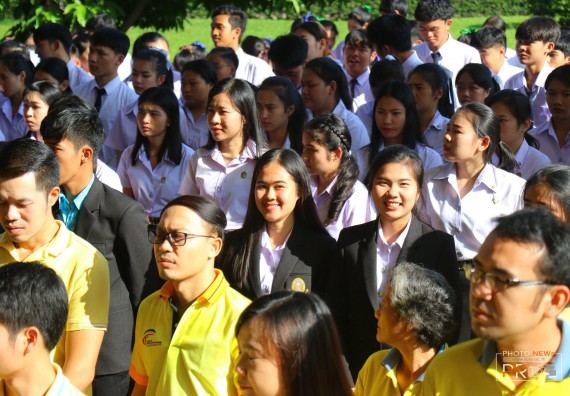 ภาพกิจกรรม คณะวิทยาศาสตร์และเทคโนโลยี เข้าร่วม พิธีน้อมรำลึกในพระมหากรุณาธิคุณ พระบาทสมเด็จพระบรมชนกาธิเบศรฯ เนื่องในวันคล้ายวันสวรรคต
