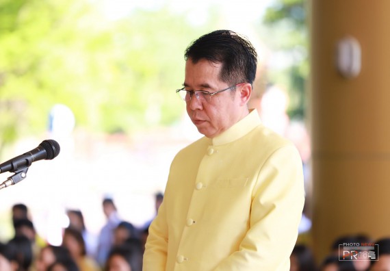 ภาพกิจกรรม คณะวิทยาศาสตร์และเทคโนโลยี เข้าร่วม พิธีน้อมรำลึกในพระมหากรุณาธิคุณ พระบาทสมเด็จพระบรมชนกาธิเบศรฯ เนื่องในวันคล้ายวันสวรรคต