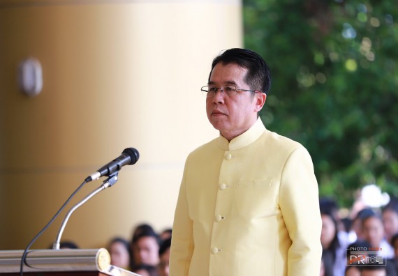 ภาพกิจกรรม คณะวิทยาศาสตร์และเทคโนโลยี เข้าร่วม พิธีน้อมรำลึกในพระมหากรุณาธิคุณ พระบาทสมเด็จพระบรมชนกาธิเบศรฯ เนื่องในวันคล้ายวันสวรรคต