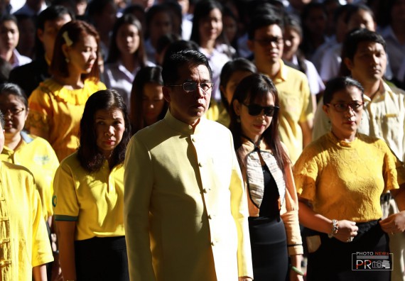 ภาพกิจกรรม คณะวิทยาศาสตร์และเทคโนโลยี เข้าร่วม พิธีน้อมรำลึกในพระมหากรุณาธิคุณ พระบาทสมเด็จพระบรมชนกาธิเบศรฯ เนื่องในวันคล้ายวันสวรรคต