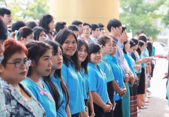 ภาพกิจกรรม คณะวิทยาศาสตร์และเทคโนโลยี เข้าร่วม พิธีเฉลิมพระเกียรติสมเด็จพระนางเจ้าสิริกิติ์ พระบรมราชนินีนาถ พระบรมราชชนนีพันปีหลวง เนื่องในโอกาสวันเฉลิมพระชนมพรรษา 87 พรรษา ประจำปี 2562