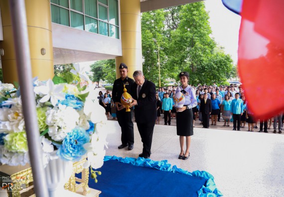 ภาพกิจกรรม คณะวิทยาศาสตร์และเทคโนโลยี เข้าร่วม พิธีเฉลิมพระเกียรติสมเด็จพระนางเจ้าสิริกิติ์ พระบรมราชนินีนาถ พระบรมราชชนนีพันปีหลวง เนื่องในโอกาสวันเฉลิมพระชนมพรรษา 87 พรรษา ประจำปี 2562