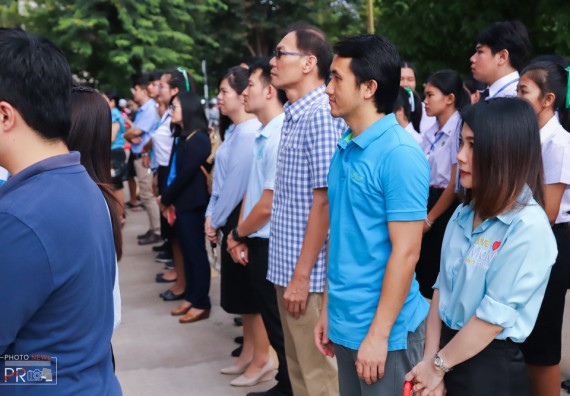 ภาพกิจกรรม คณะวิทยาศาสตร์และเทคโนโลยี เข้าร่วม พิธีเฉลิมพระเกียรติสมเด็จพระนางเจ้าสิริกิติ์ พระบรมราชนินีนาถ พระบรมราชชนนีพันปีหลวง เนื่องในโอกาสวันเฉลิมพระชนมพรรษา 87 พรรษา ประจำปี 2562