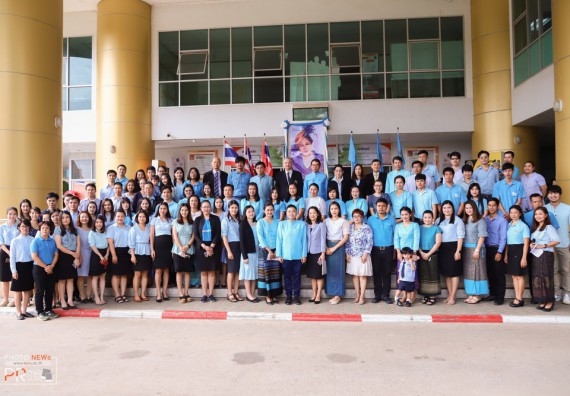 ภาพกิจกรรม คณะวิทยาศาสตร์และเทคโนโลยี เข้าร่วม พิธีเฉลิมพระเกียรติสมเด็จพระนางเจ้าสิริกิติ์ พระบรมราชนินีนาถ พระบรมราชชนนีพันปีหลวง เนื่องในโอกาสวันเฉลิมพระชนมพรรษา 87 พรรษา ประจำปี 2562