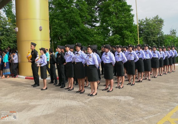 ภาพกิจกรรม คณะวิทยาศาสตร์และเทคโนโลยี เข้าร่วม พิธีเฉลิมพระเกียรติสมเด็จพระนางเจ้าสิริกิติ์ พระบรมราชนินีนาถ พระบรมราชชนนีพันปีหลวง เนื่องในโอกาสวันเฉลิมพระชนมพรรษา 87 พรรษา ประจำปี 2562