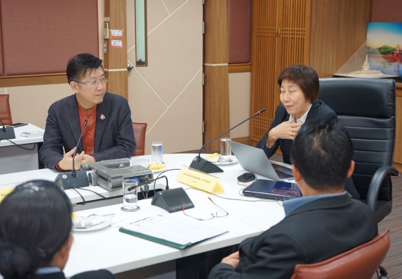 ภาพกิจกรรม คณะวิทยาศาสตร์และเทคโนโลยี เข้าร่วม กิจกรรมแลกเปลี่ยนเรียนรู้การใช้ประโยชน์และพัฒนาหลักสูตรด้วยเกณฑ์ AUN-QA ที่มุ่งเน้นผลลัพธ์การเรียนรู้