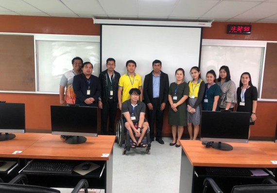 ภาพกิจกรรม นักศึกษาคณะวิทยาศาสตร์และเทคโนโลยี จำนวน 20 คน เข้าร่วมการประเมินสมรรถนะความสามารถด้านการใช้งานดิจิทัล (Digital Literacy)