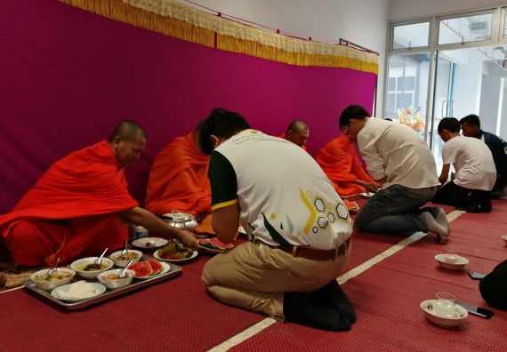 ภาพกิจกรรม โปรแกรมวิชาวิทยาการคอมพิวเตอร์ จัดกิจกรรมสายสัมพันธ์น้องพี่ ทำบุญ และกีฬา ประจำปี 2562