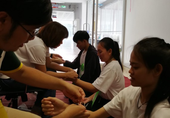 ภาพกิจกรรม โปรแกรมวิชาวิทยาการคอมพิวเตอร์ จัดกิจกรรมสายสัมพันธ์น้องพี่ ทำบุญ และกีฬา ประจำปี 2562