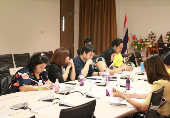 ภาพกิจกรรม คณะวิทยาศาสตร์และเทคโนโลยี จัดประชุม เรื่อง โครงการสัมมนาเชิงปฏิบัติการค่ายอาสาบำเพ็ญประโยชน์เพื่อส่งเสริมสร้างจริยธรรมและบูรณาการการเรียนรู้งานประกันคุณภาพการศึกษา เพื่อทำนุบำรุงศิลปวัฒนธรรม ครั้งที่ 6