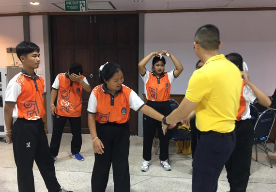 ภาพกิจกรรม โปรแกรมวิชาสาธารณสุขศาสตร์ จัดอบรมศิลปะการป้องกันตัว