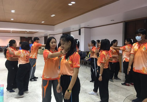 ภาพกิจกรรม โปรแกรมวิชาสาธารณสุขศาสตร์ จัดอบรมศิลปะการป้องกันตัว