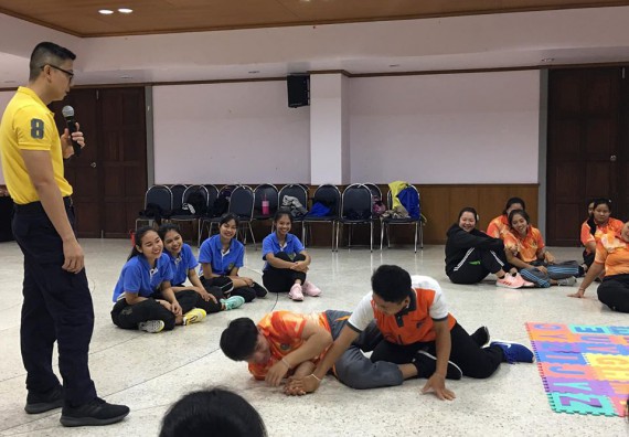 ภาพกิจกรรม โปรแกรมวิชาสาธารณสุขศาสตร์ จัดอบรมศิลปะการป้องกันตัว
