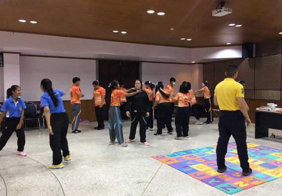 ภาพกิจกรรม โปรแกรมวิชาสาธารณสุขศาสตร์ จัดอบรมศิลปะการป้องกันตัว