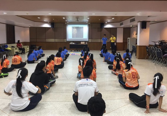 ภาพกิจกรรม โปรแกรมวิชาสาธารณสุขศาสตร์ จัดอบรมศิลปะการป้องกันตัว