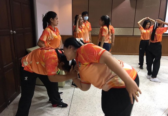 ภาพกิจกรรม โปรแกรมวิชาสาธารณสุขศาสตร์ จัดอบรมศิลปะการป้องกันตัว